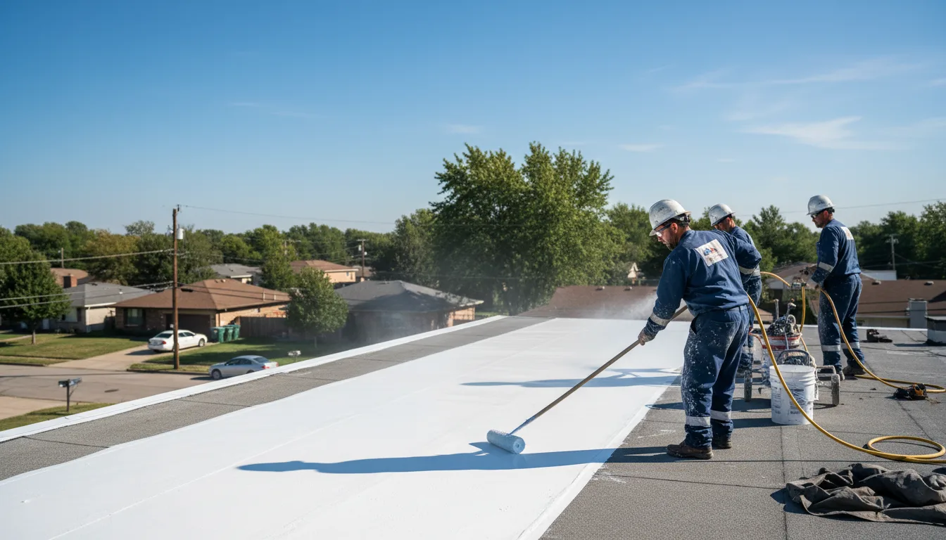 Commercial roof coating in Defiance, IA near me